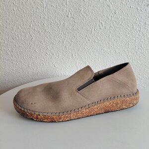 SOLD SOLD SOLD Taupe Suede Comfort Slipons